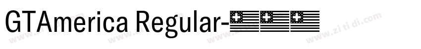 GTAmerica Regular字体转换